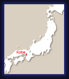 Location of Kobe in Japan